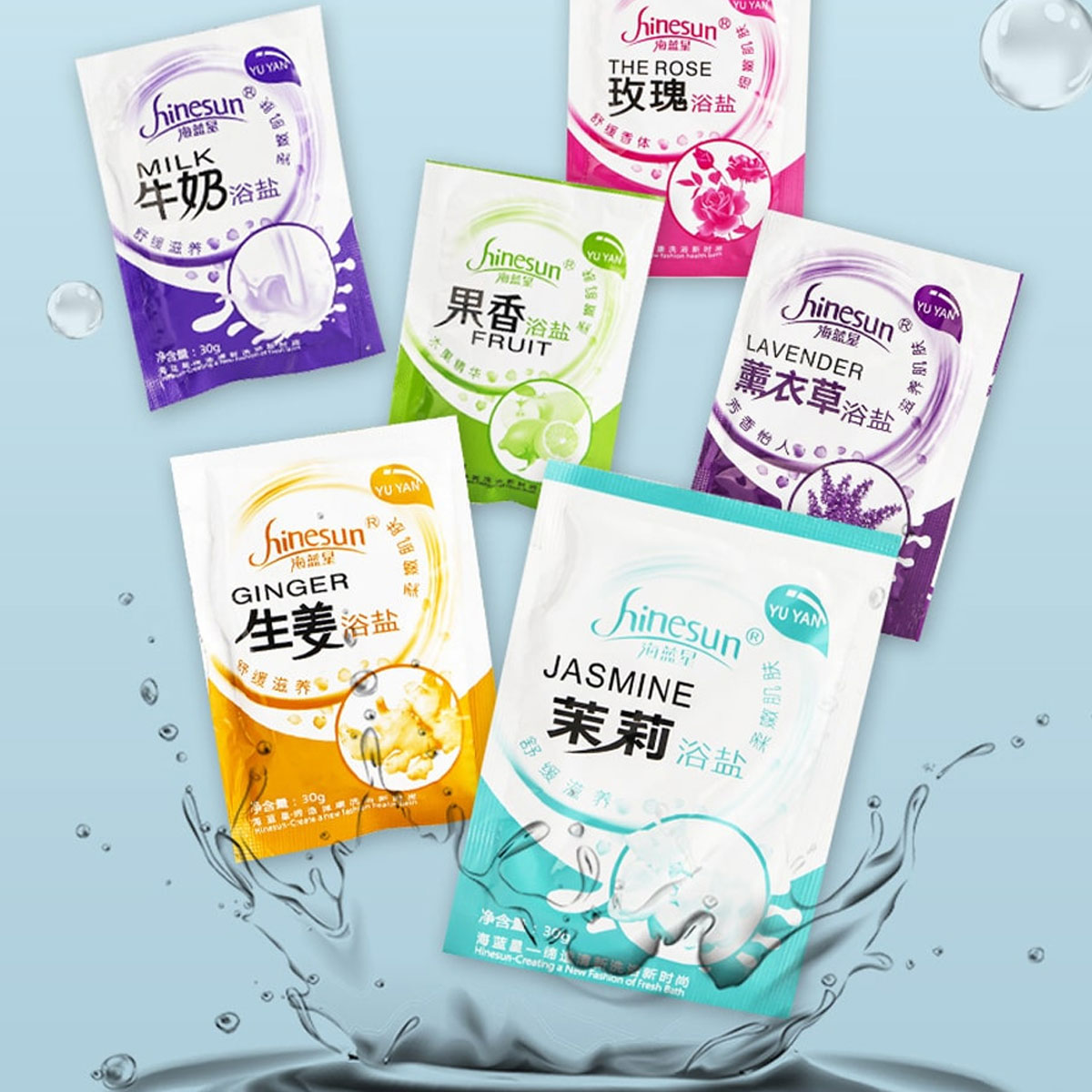 Bath Salts - Rozen Lavendel Kristal Modder Voetbad Zout