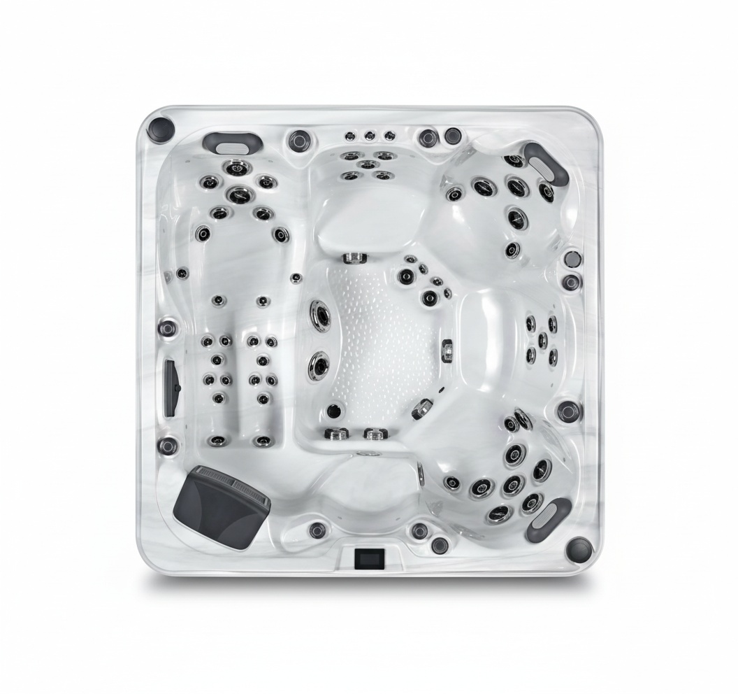 Buiten jacuzzi met US Aristech - Hot Tub recensie en prijs