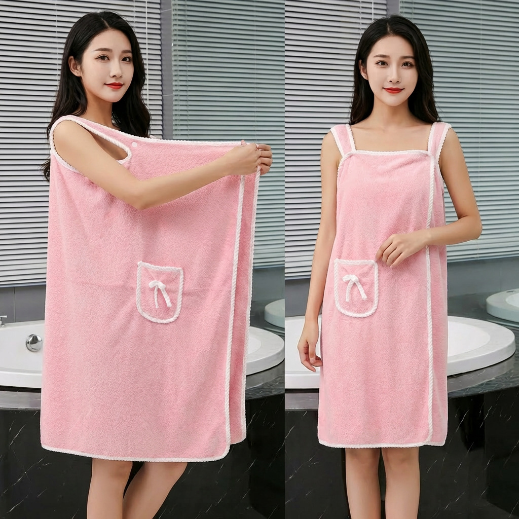 Badrok van koraalvlies, zacht, - Spa Towel recensie en prijs